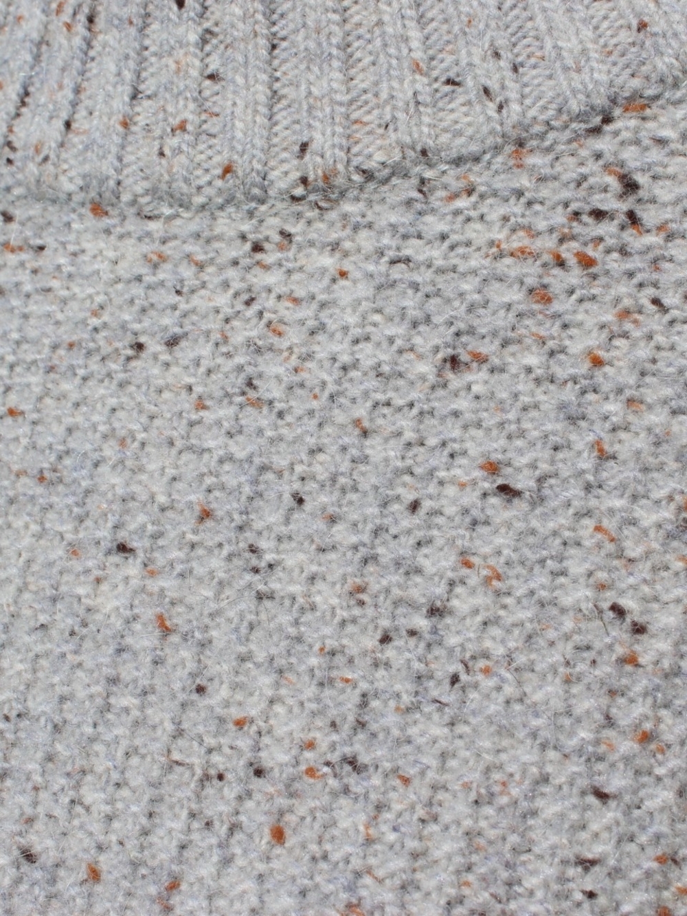 Duluth Trading Co Light Gray Flecked Crewneck Sweater - Picture 3 of 4